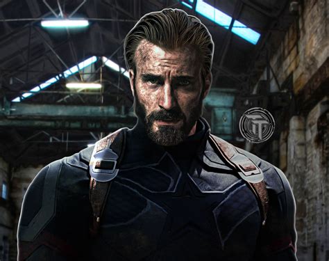 Captain America With Beard In Avengers Infinity War 2018 Wallpaperhd