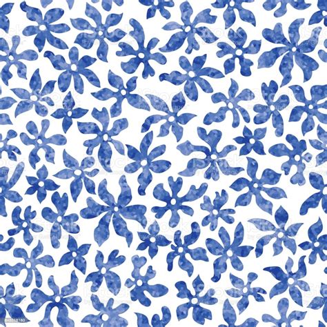 Wallpaper, blue, pastel, blur, backgrounds, sky, clear sky. Vector Seamless Floral Pattern From Hand Drawn Stylized ...
