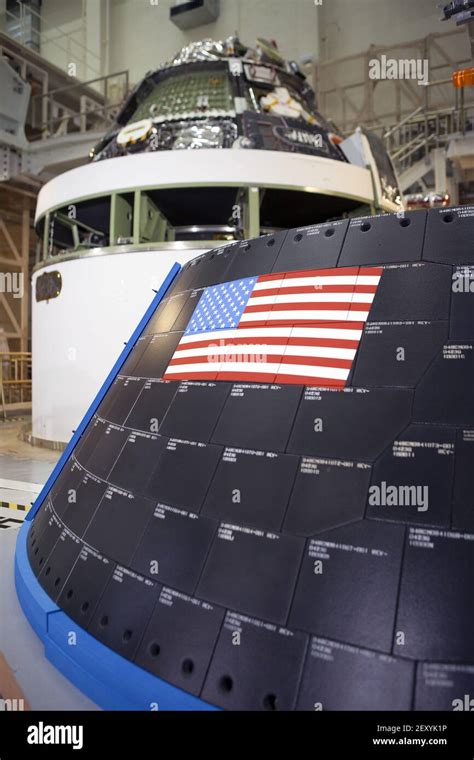 Nasas Orion Spacecraft Crew Module Has Been Stacked On The Service
