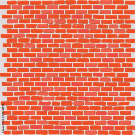 Cartoon Brick Wall Vector Background Stock Vector Adobe Stock