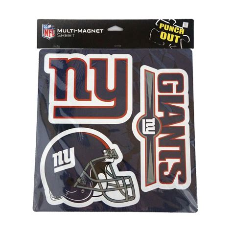 New York Giants Nfl Multi Magnet Sheet 3pc Set Steel City Collectibles
