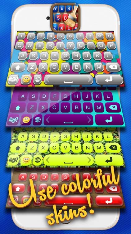 Custom Keyboards And Color Themes Rainbow Keyboard And Fancy Fonts