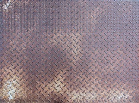 Diamond Rusty Steel Plate Grunge Texture Schillings