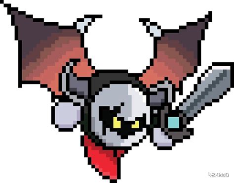 Dark Meta Knight Pixel By 42kidd0 Redbubble