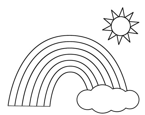 Printable Rainbow Coloring Pages | ColoringMe.com