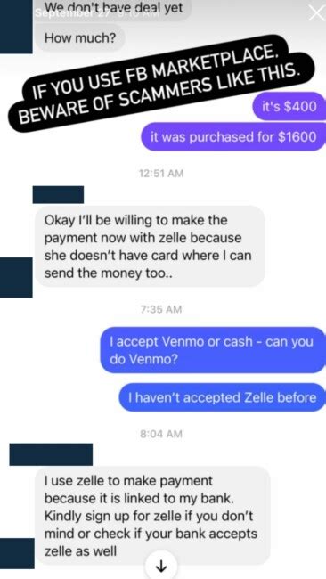 How To Avoid Facebook Marketplace Zelle Scams Montclair Girl