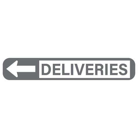 Deliveries Left Arrow Shop Vinyl Design