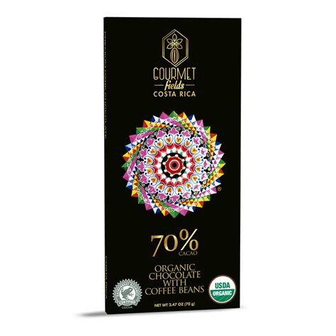 An extra bold blend with dried fruit and chocolate notes, leading to a subtly sweet finish. Dark Organic Chocolate with Coffee Beans - 70% Cacao ...