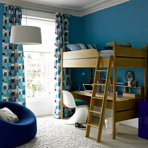 Gage this trendy boys room décor which is perfect for teenage boys. the farmers daughter: blue boys bedroom