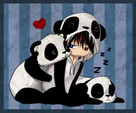 47 Cute Anime Panda Wallpaper Wallpapersafari