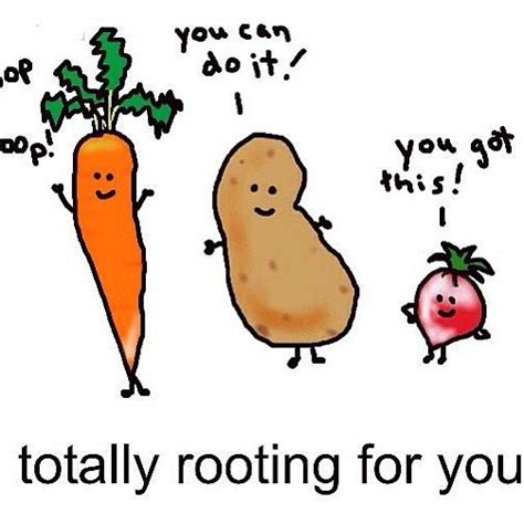 Love These Rooting Veggies Cute Puns Punny Puns Funny Quotes