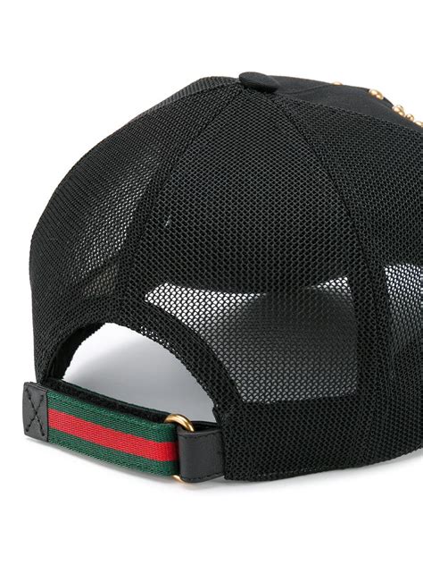 Lyst Gucci Studded Tigers Head Baseball Cap In Black For Men