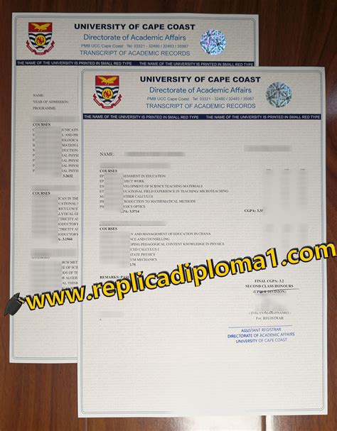 How Much Does To Purchase A Fake University Of Cape Coast Transcript