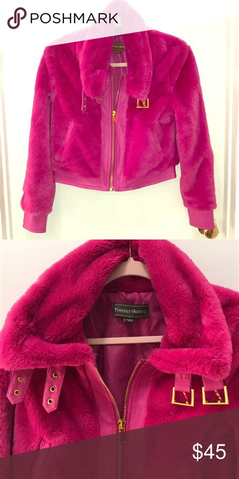 Hot Pink Fluffy Jacket Pink Fluffy Jacket Fluffy Jacket Jackets