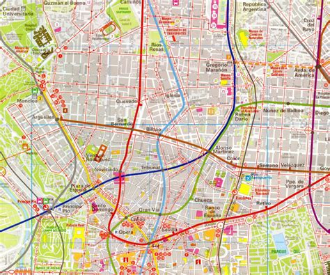 Madrid Map Detailed City And Metro Maps Of Madrid For Download