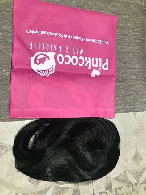 Wig Toupe Lurus Tanpa Poni Warna Hitam Cm Kesehatan Kecantikan Perawatan Rambut Di Carousell