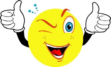 Smiley Face Clip Art Smiley Face With Thumbs Up 1391x847 Png