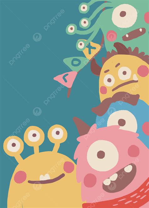 Cartoon Cute Monster Background Wallpaper Image For Free Download Pngtree