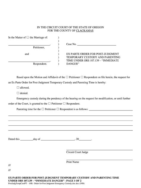 Printable Emergency Custody Forms Printable Forms Free Online