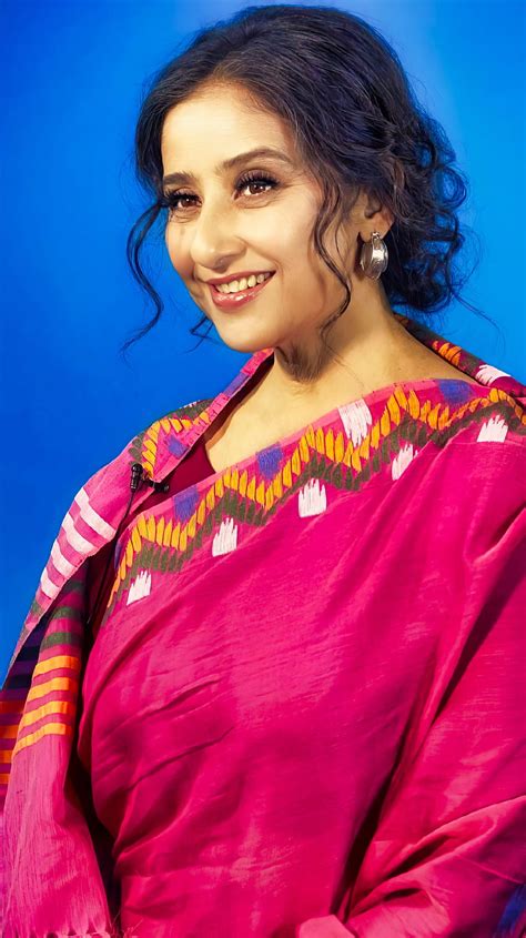 Manisha Koirala Bollywood Actress Saree Beauty Hd Phone Wallpaper