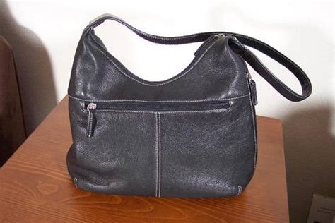 Stefie Tignanello Tig Co Handbag Black Leather Hobo Fabulous