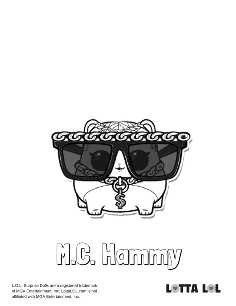 Just click the link above or this one to create a free account. MC Hammy Coloring Page Lotta LOL | Coloring pages, Lol ...