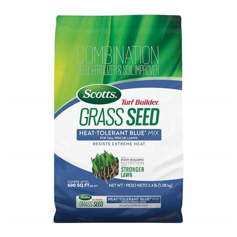 Scotts Turf Builder Lbs Grass Seed Heat Tolerant Blue Mix For Tall
