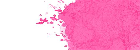 Abstract Pink Watercolor Splash Banner Design Vector Art At