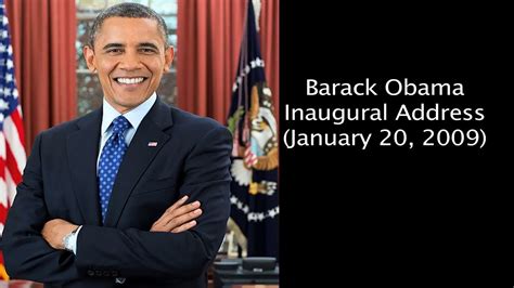 Barack Obama Inaugural Address January 20 2009 Youtube