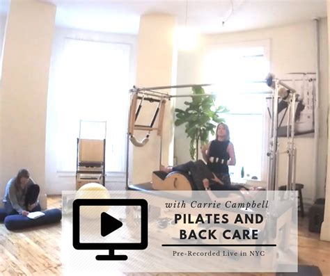 Pilates And Back Care Workshop Core Pilates Nyc