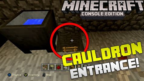 How To Make A Secret Cauldron Door In Minecraft