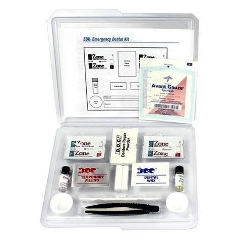 Emergency Deluxe Dental First Aid Kit With Instruction Guide Survival