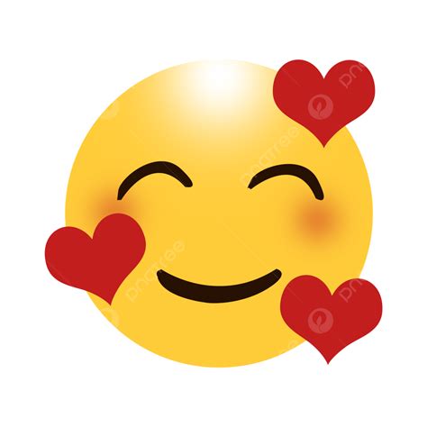 Gambar Emoji Gratis Dengan Tiga Hati Emoji Cinta Emoji Ikon Hati Png