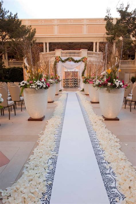 bellagio las vegas provides the perfect poolside ceremony and reception space for… las vegas