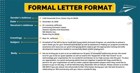 Formal Letter Format Useful Example And Writing Tips • 7esl