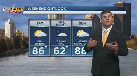 First Alert Forecast Beautiful Heading Into The Weekend With Heat And Humidity Increasing