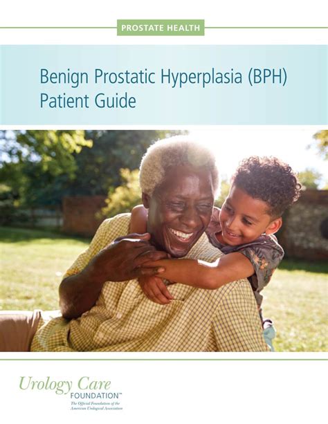 Benign Prostatic Hyperplasia BPH Patient Guide Table Of Contents Urology Care Foundation