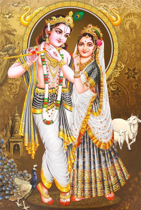 Lord Radha Krishna Beautiful Wallpaper Stock Photo Image Of Krishna