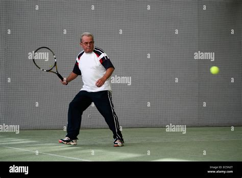 Senior Tennis Player Stock Photo Alamy