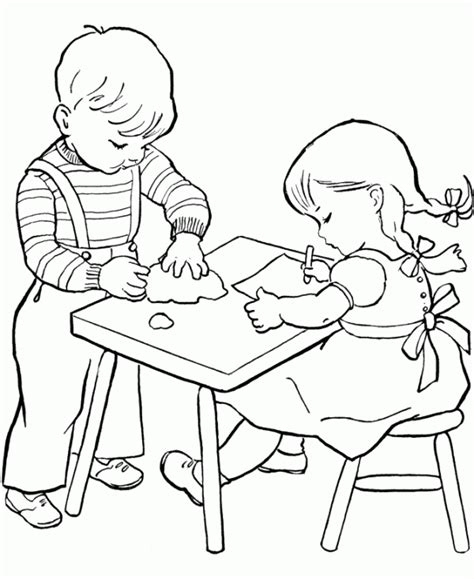 La rayuela es un juego tradicional infantil, el cual fue extendido por américa latina, la península ibérica y algunos lugares del caribe. Dibujos de niños jugando para colorear | Colorear imágenes