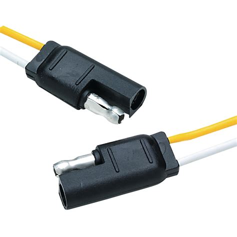 Seachoice 13841 2 Pole Molded Line Connector With 12 Inch Lead For 6v
