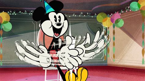 Disney goofy happy birthday gif. Mickey Mouse Turns 90! - DOPEWOPE