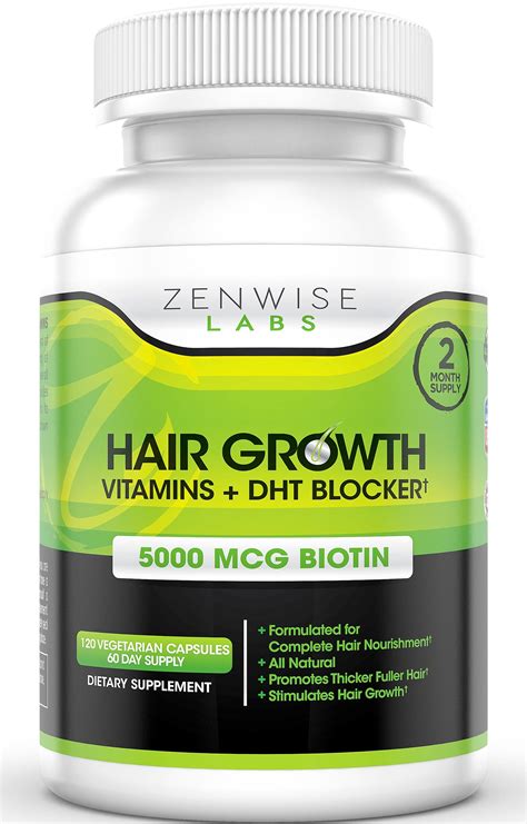 Hair Growth Vitamins Supplement 5000mcg Of Biotin Hair For Loss