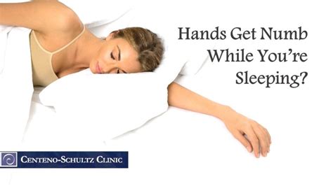Hand Numbness While Sleeping Your Neck May Be The Culprit