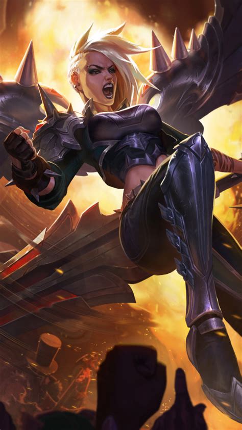 480x854 Pentakill Kayle Artwork League Of Legends Android