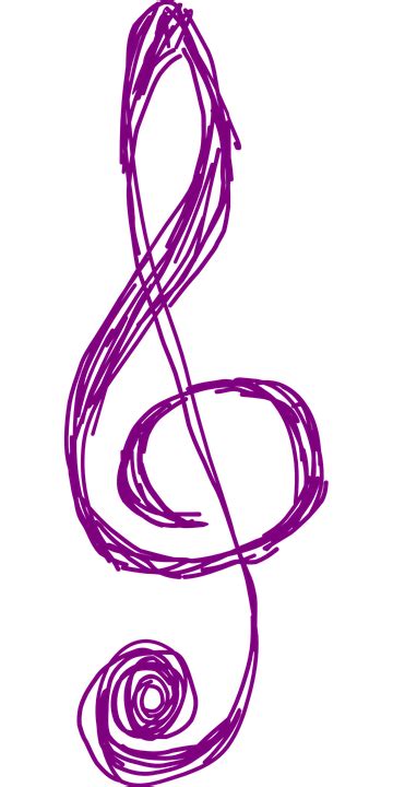 Clef Music Purple Free Vector Graphic On Pixabay