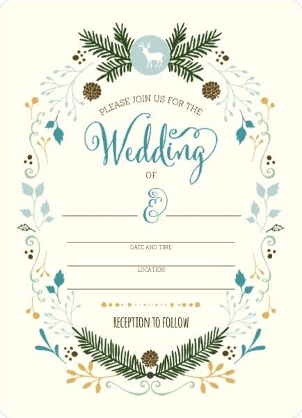 Catholic wedding invitation card design in premium paper with pull out insert marriage invitation cards wedding invitation card श द क क र ड व bloodshot\ full_movies released 2020. Whimsical Woodland Foliage Fill In The Blank Wedding ...