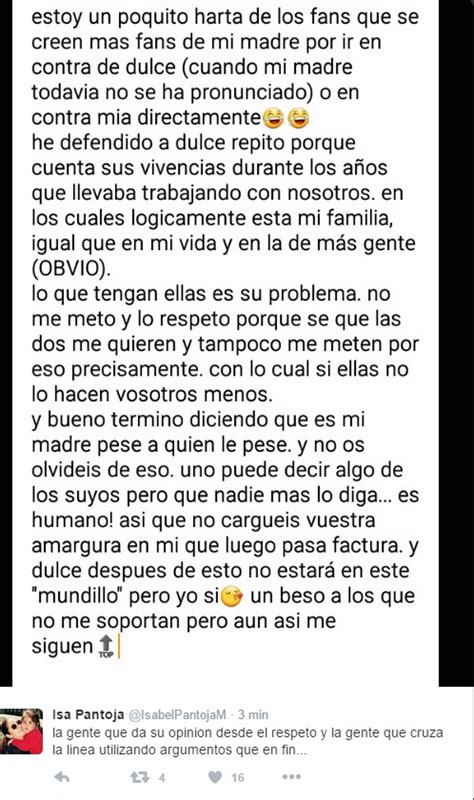 Chabelita Carga Contra Las Fans De Su Madre Por Defender A Dulce