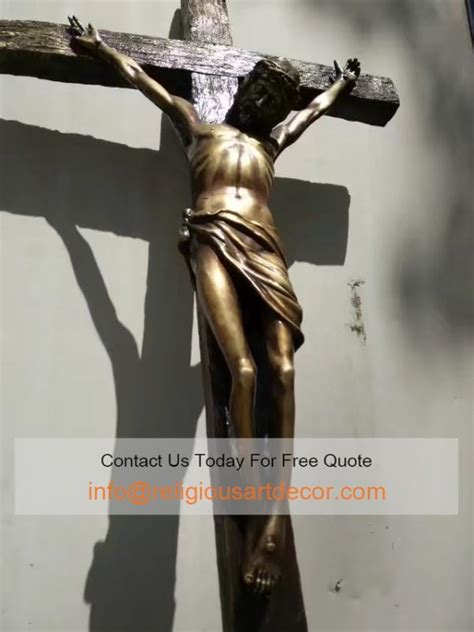 Jesus On The Cross Religious Sculpture Bronze Statue