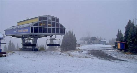 Winter On The Way Snow Falls On Vernons Silverstar Mountain Resort